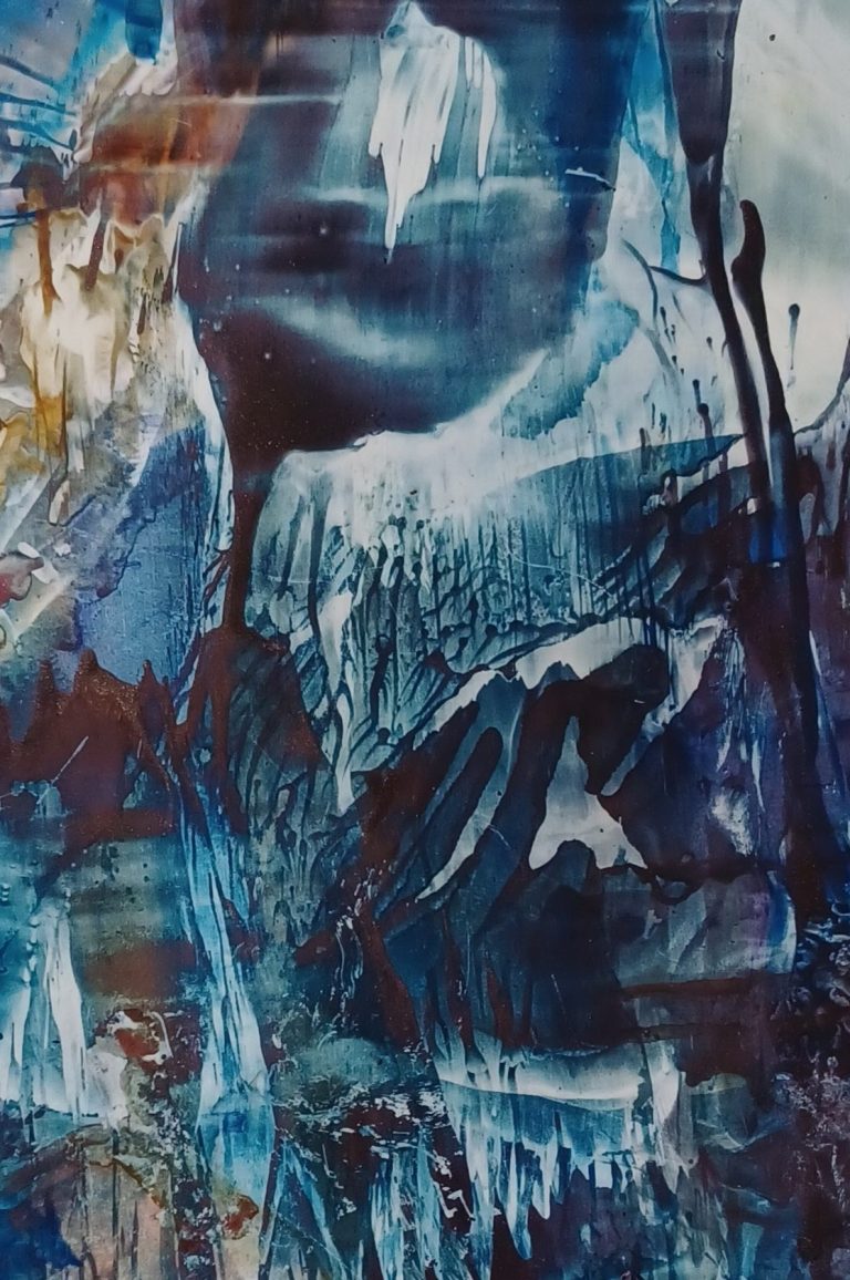 encaustic kunstwerk met bijenwas